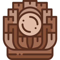 blooming onion two tone icon