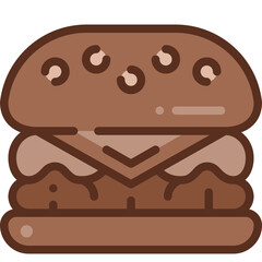 burger two tone icon