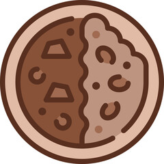 curry rice two tone icon