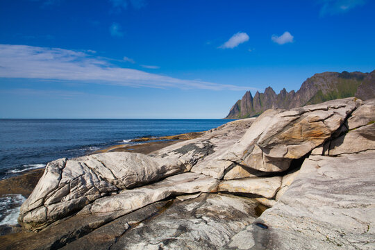 On the coast on Senja island,Norway