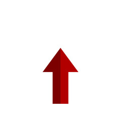 Red upload arrow in a cloud