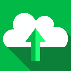 Green upload logo