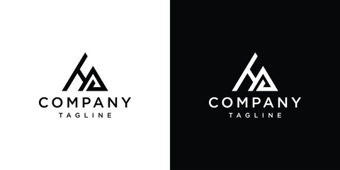 GH, HG Logo, GH Logo, HG Monogram Logo, Monogram Logo Design Template.