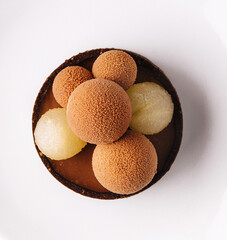 Chocolate balls - cake pops top view