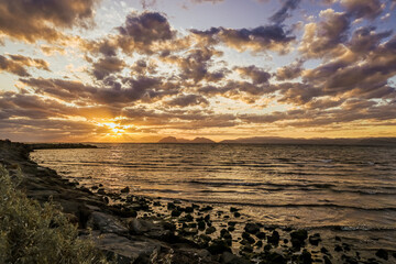Obraz premium sunset over the sea