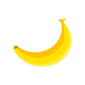 Banana Healthy Natural Fruit Flat Vector Illustration