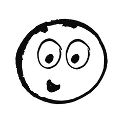 Smile icon vector. Face emoticon sign joy