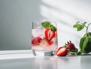Summer cocktail: strawberry mojito
