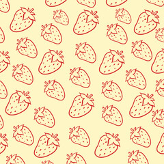 seamless pattern with fruits vector illustration
