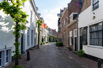 Amersfoort city, monumental and historic city center. Holland.