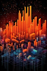 firewall icon surrounded by data streams, created with generative ai