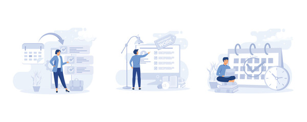 Financial management. Personal finance planning and deposit growth concept. flat modern vector illustration © Alwie99d