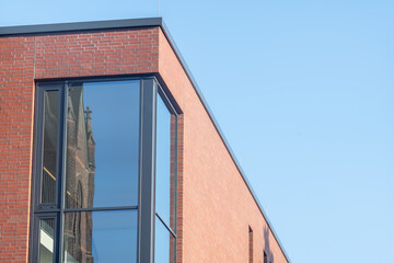 partial section of a modern residential building