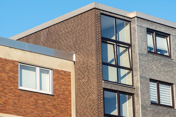 partial section of a modern residential building
