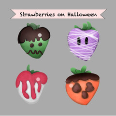 set of fruits and vegetables