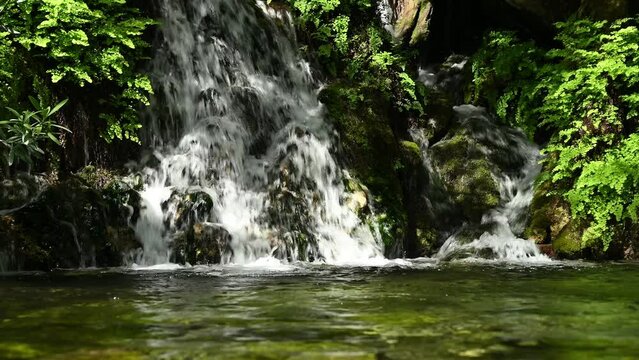 Multiple water streams. Clean fresh water. Healthy clean environment