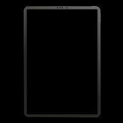 tablet on the black backgrounds