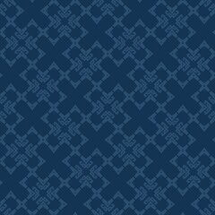 Nathloses Retro Muster - Textur in blau mit Kreuzen Buchstabe a © tobiasott