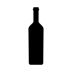 Wine bottle icon vector. Wine illustration sign. bottle symbol or logo.