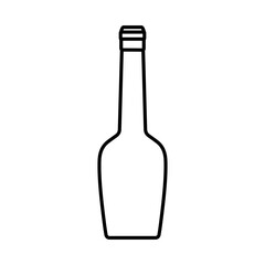 Wine bottle icon vector. Wine illustration sign. bottle symbol or logo.