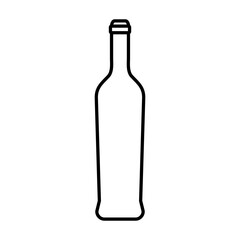 Wine bottle icon vector. Wine illustration sign. bottle symbol or logo.