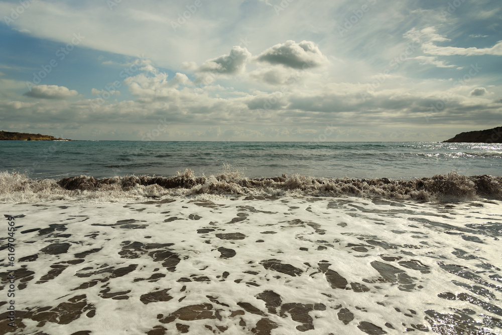 Wall mural Coast of Mediterranean sea.