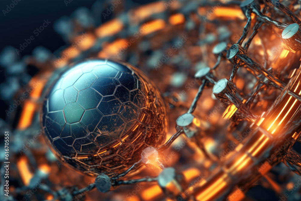 Aufkleber advanced artificial intelligence, neural network, ann.abstract graphics scheme of neural machine min