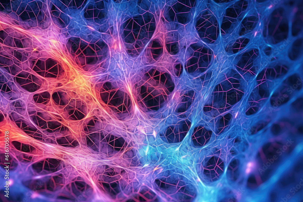 Aufkleber advanced artificial intelligence, neural network, ann.abstract graphics scheme of neural machine min