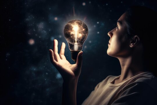  lightbulb with learning educate and graduation concept. study knowledge to creative thinking idea and problem solving solution