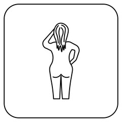 Fototapeta premium woman icon