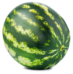 Fresh watermelon isolated on transparent background
