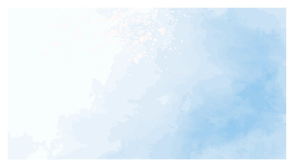 Abstract blue watercolor background, vintage texture vector banner. Template for invitation with cop space for text, newborn card.