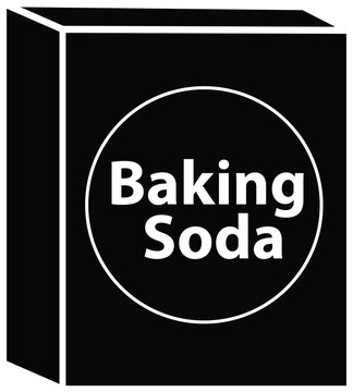 Box of baking soda icon. Baking soda sign. flat style.