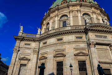 Fototapeta premium Frederik's Church, also known as Marble Church, in Copenhagen, Denmark