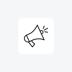 Modern Line Megaphone Icon
