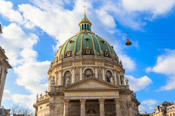 Frederik's Church, also known as Marble Church, in Copenhagen, Denmark