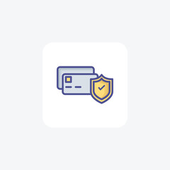 Trustworthy Fill Icon for Secure Credit Cards

