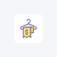 Stylish Fill Icon for Money Hangers

