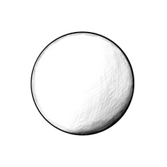 Hand drawn flying bubble/sphere/ball (black pencil)