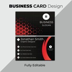 Luxury business card design which is fully editable