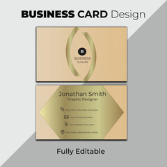 Luxury business card design which is fully editable