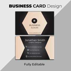 Luxury business card design which is fully editable