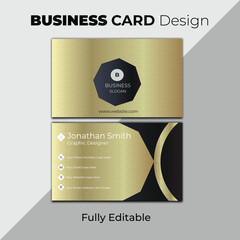 Luxury business card design which is fully editable