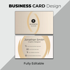 Luxury business card design which is fully editable
