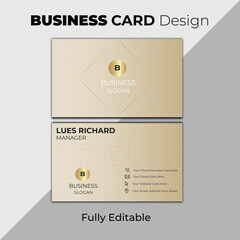 Luxury business card design which is fully editable