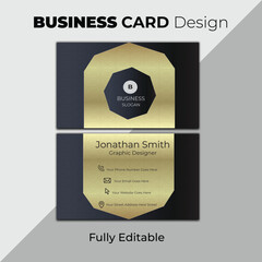 Luxury business card design which is fully editable