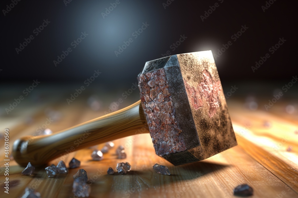 Poster sledgehammer. generated by ai.
