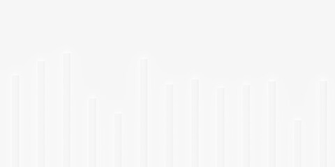 Sparse random shifted white cube boxes block array background wallpaper banner template