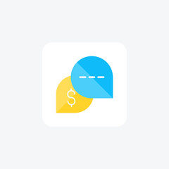 Chat Bubbles, Messaging, Chat Vector Flat Icon
