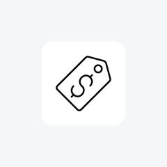 Safe Money, Dollar, Money, Deal Vector Line Icon